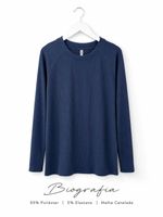 Blusa manga longa Biografia 08001
