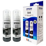KIT 2 GARRAFAS PRETAS EPSON T544 L3250 3150 5290 3110