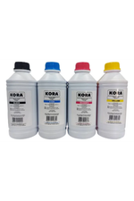 Kit 4 Tintas Compatível corante Epson Universal Kora 664/544/504 1 Litro