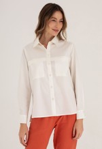 Camisa Tricoline Off White