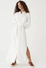 Chemise Linho Off White - Tamanho: PP