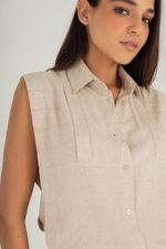 Camisa Sem Manga Paris Natural