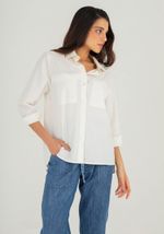 Camisa Tricoline Off White