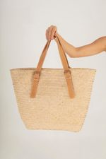 Bolsa Palha Alça Couro