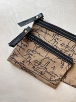 Kit Organizador Lona Mapa Preto