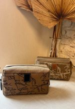 Necessaire Lona Mapa Preto
