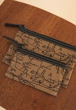 Kit Organizador Lona Mapa Preto