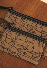 Kit Organizador Lona Mapa Preto