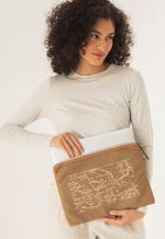 Estojo Notebook Lona Mapa Havana