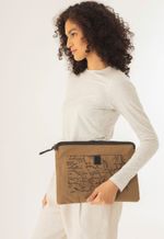 Estojo Notebook Lona Mapa Preto