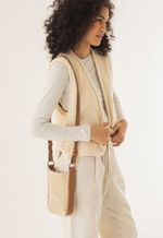 Bolsa Palma Tricô Off White