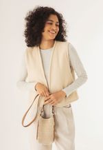Bolsa Palma Tricô Off White