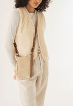 Bolsa Palma Tricô Off White