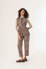 Colete Alongado Jacquard Solo