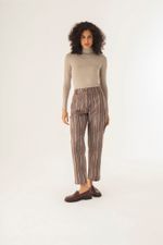Calça Reta Jacquard Solo
