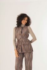 Calça Reta Jacquard Solo