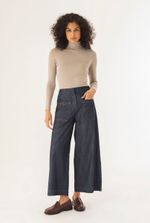 Calça Bolsos Jeans 