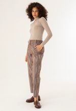 Calça Reta Jacquard Solo