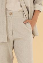 Calça Reta Jacquard Pintadinho