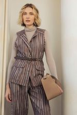 Colete Alongado Jacquard Solo