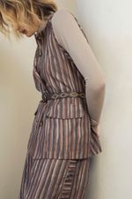 Colete Alongado Jacquard Solo
