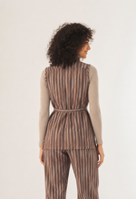 Colete Alongado Jacquard Solo