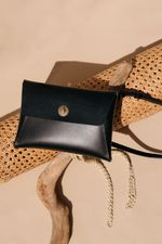 Bolsa Pochete Envelope Preta