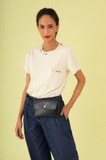 Bolsa Pochete Envelope Preta