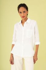 Camisa Linho Off White