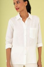 Camisa Linho Off White