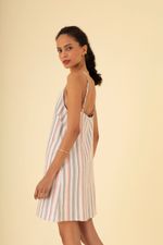 Vestido Botões Listras