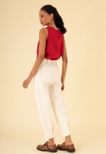 Calça Laço Sarja Cru