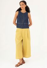 Calça Pantacourt Linho Siciliano