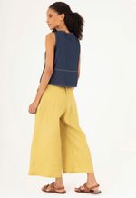 Calça Pantacourt Linho Siciliano