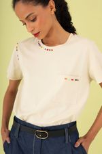 Camiseta Confete Areia