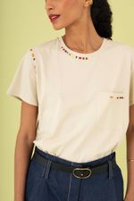 Camiseta Confete Areia
