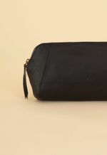 Necessaire Grande Couro Preta