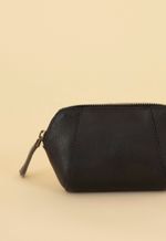 Mini Necessaire Couro Preta