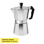 Cafeteira Italiana Moka Express Faz 6 Xícaras Café Aluminio