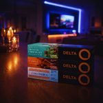 Kit 30 Cápsulas Café Expresso Exclusivo para Cafeteiras Delta Q Intensidades Especiais