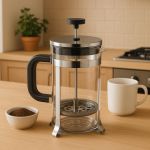 Kit Café Gourmet Moído Baggio em Pó Cafeteira Premium 350ml