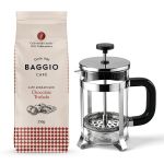 Kit Café Gourmet Moído Baggio em Pó Cafeteira Premium 350ml