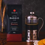 Kit Café Gourmet Torrado Baggio 250g Cafeteira Inox 350ml