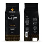 Kit Café Gourmet Torrado Baggio 250g Cafeteira Inox 350ml