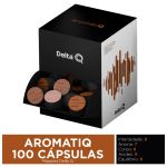 Pack 100 Cápsulas Delta Q Original – Café Expresso Compatível Somente com Cafeteiras Delta Q