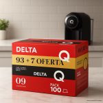 Pack 100 Cápsulas Delta Q Original – Café Expresso Compatível Somente com Cafeteiras Delta Q