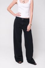 Calça Jeans Cintura Baixa Preta