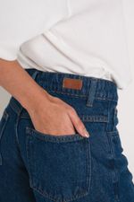 Calça Jeans Cintura Média Azul Escura