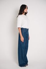 Calça Jeans Cintura Média Azul Escura