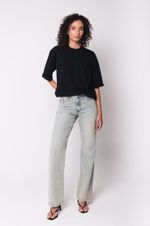 Calça Jeans Reta Azul